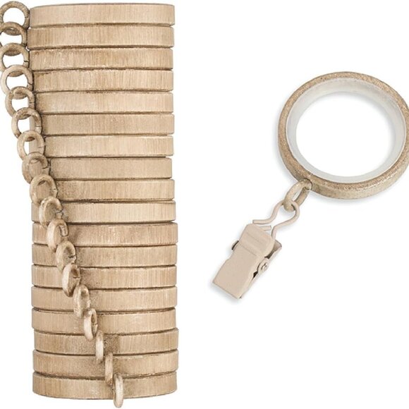 Cambria Designer Series - Premium Easy Glide 18 Count Curtain Rings - Picture 1 of 7